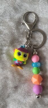 Doorables Tweedle Dee Handcrafted Keychain/ Bag Clip